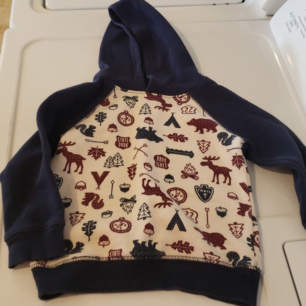 Camp theme sweatshirt